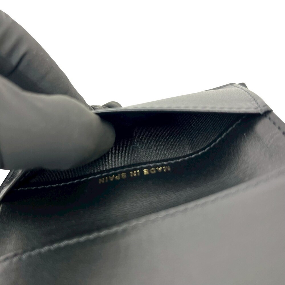 CHANEL Black Caviar Leather Logo Wallet - Picture 9 of 10